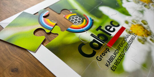 logózható, nyomtatott puzzle